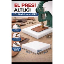Hanur Plastik 20X20X2 cm Polietilen  Kesim Pres Altlığı – Dayanıklı