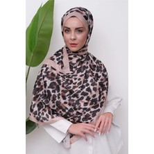 Eyşan İpek Luna Leopar Desenli Dijital Soft Şal