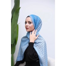 Eyşan İpek Kazayağı Degrade Desenli Dijital Soft Şal