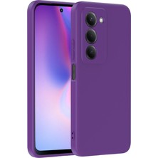 Caseart Xiaomi Redmi 15 ile Uyumlu Kapak Kamera Korumalı Içi Kadife Lansman Silikon Kılıf - Mor