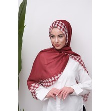 Eyşan İpek Elegant Kazayağı Desenli Dijital Soft Şal