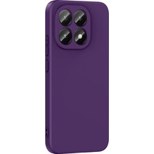 Caseart Xiaomi Mi 15T ile Uyumlu Kapak Kamera Korumalı Içi Kadife Lansman Silikon Kılıf - Mor