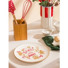 LC Waikiki Lcw Home Beyaz Baskılı Seramik Pasta Tabağı 26 cm