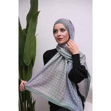 Eyşan İpek Kazayağı Degrade Desenli Dijital Soft Şal