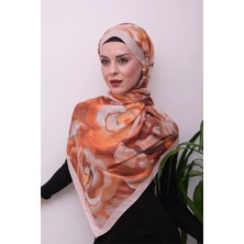 Eyşan İpek Floral Akrilik Desenli Dijital Soft Şal