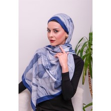 Eyşan İpek Majestic Leaf Desenli Dijital Soft Şal