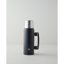 English Home Good Mood Heatlock Çelik Bardaklı Termos 1 Litre Siyah