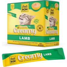 Delibon Creamy Kuzulu Sıvı Kedi Ödülü 15 gr 100\'LÜ Paket
