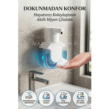 Playtronik Şarj Edilebilir Akıllı Sensörlü Sıvı Köpük Sabunluk - 4 Kademeli Temassız Duvara Monte Edilebilir
