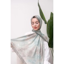 Eyşan İpek Minimal Desenli Dijital Soft Şal