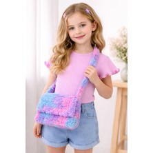 SemFey Kız Çocuk Fluffy Çanta / Peluş Görünümlü Sevimli Çanta