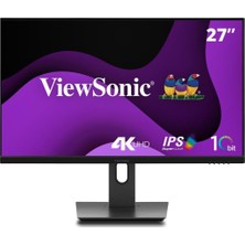 Viewsonic VG2762-4K 27" 4 Ms 4K Pivot IPS 60 Hz Monitör Outlet