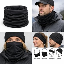 Soulistic Collection %100 Pamuk Siyah Renk Buff-Baff Boyunluk