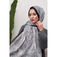 Eyşan İpek Etnik Desenli Dijital Soft Şal