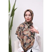 Eyşan İpek Motif Harmanı Desenli Dijital Soft Şal