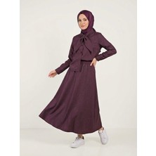 Foremia Yaka Detay Etekli Takım-Bordo -