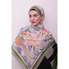 Eyşan İpek Vibrant Floral Desenli Dijital Soft Şal