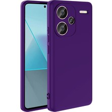 Caseart Xiaomi Redmi Note 13 Proplus ile Uyumlu Kapak Kamera Korumalı Içi Kadife Lansman Silikon Kılıf - Mor