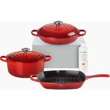 Le Creuset 3 Parça Döküm Tencere Başlangıç Seti