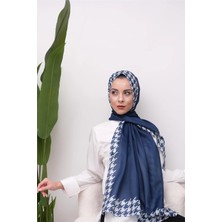 Eyşan İpek Elegant Kazayağı Desenli Dijital Soft Şal