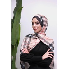 Eyşan İpek Ekose Desenli Dijital Soft Şal