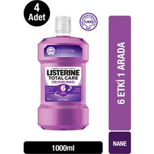 Listerine Total Care 1000 ml x 4 Adet Ağız Gargarası Hafif Nane Ferahlatıcı Etki
