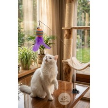 Petolojim Zilli Tüylü Vantuzlu Kedi Oyuncağı