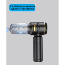 Sylar Hepa Filtreli Sessiz Çalışan Kablosuz Şarjlı Mini Süpürge