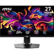MSI Msı Mag 271QPX Qd-Oled 26.5" 0.03 Ms 2k Pivot 360 Hz Oyuncu Monitörü Outlet
