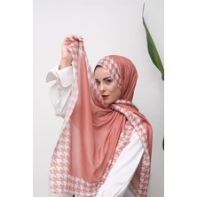 Eyşan İpek Elegant Kazayağı Desenli Dijital Soft Şal