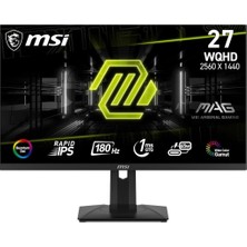MSI Msı Mag 274QRF Qd E2 27" 1 Ms 2k Pivot IPS 180 Hz Oyuncu Monitörü - Teşhir