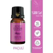 Just Herbs Paçuli Yağı 10 ml %100 Saf ve Doğal Pogostemon Cablin Leaf Oil