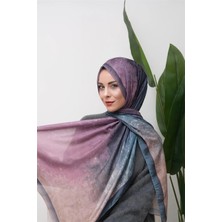 Eyşan İpek Degrade Desenli Dijital Soft Şal