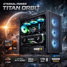 Eternal Power Tıtan Orbıt Ryzen 5 7500F Rtx 5090 32GB Ddr5 1tb M.2 B650M Wıfı 1000W 360MM Gaming Pc