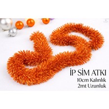 Party Express Ip Sim Atkı 10 cm Kalın Dilim - Turuncu