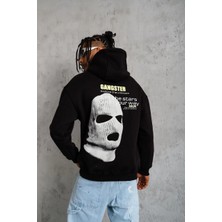 Freedom Erkek Baskılı Kapüşonlu 3 Iplik Pamuklu Hoodie Sweatshirt - Siyah