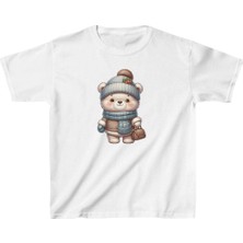 Freedom Çocuk Baskılı T-Shirt - Beyaz