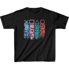 Freedom Baskılı T-Shirt - Siyah -