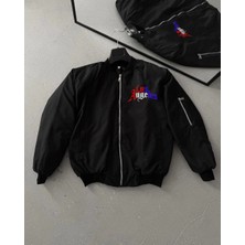 Freedom Los Angeles Siyah Bomber Mont –  -
