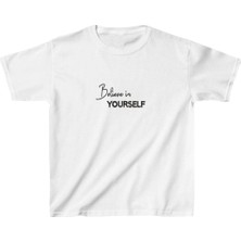 Freedom Çocuk Baskılı T-Shirt - Beyaz