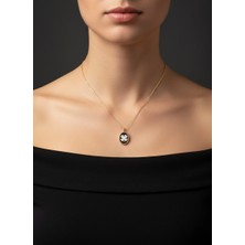 G&A Jewels Şansın Nefesi 925 Ayar Oksitli Yaldız (Altın) Kaplama Gümüş Kolye