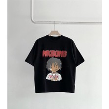 Freedom Baskılı T-Shirt - Siyah -