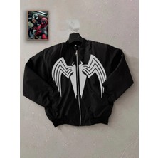 Freedom Venom Örümcek Desenli   Mont – Siyah -