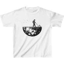 Freedom Çocuk Baskılı T-Shirt - Beyaz