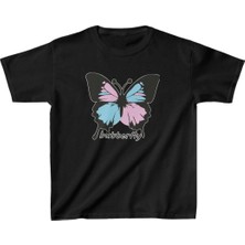 Freedom Baskılı T-Shirt - Siyah -