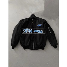 Freedom Siyah Bomber Mont – Parliament Yazılı,- Siyah -