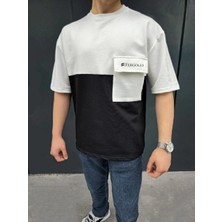 Freedom Torba Cep Detaylı  Parçalı T-Shirt - Siyah -
