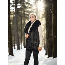 Freedom Kolsuz Hakiki Kürk - Siyah -