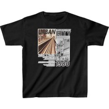 Freedom Baskılı T-Shirt - Siyah -