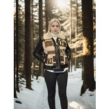 Freedom Uzun Kollu Hakiki Deri Kürk - Siyah